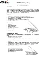 Предварительный просмотр 1 страницы Metrix+ AG 900 Operation Manual