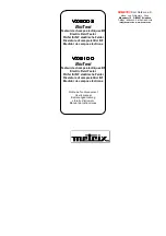 Preview for 1 page of Metrix 3760171416532 User Manual