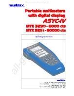 Metrix ASYC-IV Operating Instructions Manual preview