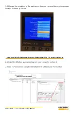 Предварительный просмотр 4 страницы Metrix DATAWATCH IX Modbus User Manual