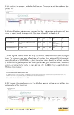 Предварительный просмотр 6 страницы Metrix DATAWATCH IX Modbus User Manual