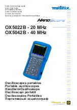 Предварительный просмотр 1 страницы Metrix HandScope OX5022B Quick Start Manual