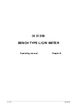 Preview for 24 page of Metrix IX 3131B Operating Manual