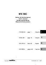 Preview for 1 page of Metrix MX 56C User Manual