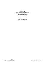 Metrix OX 832 User Manual предпросмотр