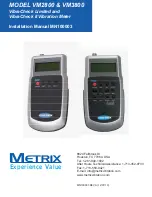 Preview for 1 page of Metrix VibraCheck II Installation Manual