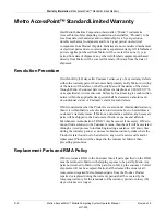 Preview for 102 page of Metro DataVac AccessPoint Operator'S Manual