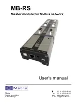 Metro DataVac MB-RS User Manual предпросмотр