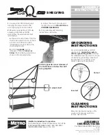 Metro DataVac MetroMaxQ ESD Shelving Assembly Instructions preview