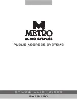 Metro DataVac PA16-120 Manual предпросмотр