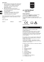 Предварительный просмотр 24 страницы METRO PROFESSIONAL GJU1101 Instruction Manual