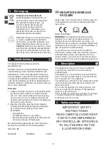 Предварительный просмотр 10 страницы METRO PROFESSIONAL makro professional GSC240N Instruction Manual