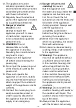 Preview for 11 page of METRO PROFESSIONAL makro professional GSK1009 Instruction Manual