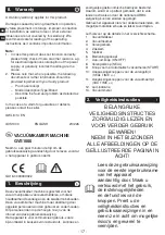 Предварительный просмотр 18 страницы METRO PROFESSIONAL makro professional GVS1000 Instruction Manual