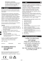 Предварительный просмотр 122 страницы METRO PROFESSIONAL makro professional GVS1000 Instruction Manual