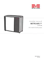 Metro Therm METROAIR I 12 Installer Manual предпросмотр