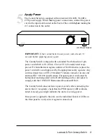 Preview for 9 page of METRObility Optical Systems 3508-11 CenturySwitch Installation And User Manual