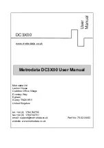 Preview for 1 page of Metrodata DC3 00 Series User Manual