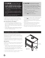 Preview for 2 page of metrofires Classic Rad Installation & Owner'S Operation Manual