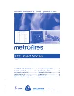 Предварительный просмотр 1 страницы metrofires ECO Trend Installation & Owner'S Operation Manual