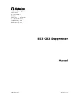 Preview for 3 page of Metrohm 853 CO2 Suppressor Manual