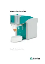 Metrohm 884 Professional VA Manual - Short Instructions preview