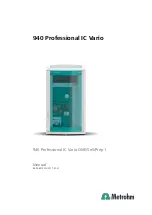 Metrohm 940 Professional IC Vario ONE/SeS/Prep 1 Manual preview