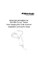 Metrologic Focus MS1690-11 Installation And User Manual предпросмотр