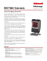 Metrologic Genesis MS7580 Specifications предпросмотр