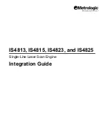 Предварительный просмотр 1 страницы Metrologic IS4813 Integration Manual