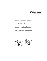 Предварительный просмотр 1 страницы Metrologic IS4910 Series Programmer'S Manual