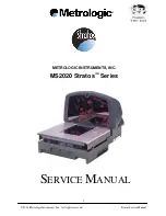 Предварительный просмотр 1 страницы Metrologic MS2020 Stratos Service Manual