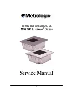 Предварительный просмотр 1 страницы Metrologic MS7600 Service Manual