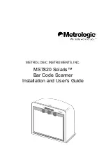 Предварительный просмотр 1 страницы Metrologic MS7820 Solaris User Manual