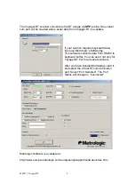 Предварительный просмотр 2 страницы Metrologic MS9535 Voyager Connecting To A Usb Bt Adapter