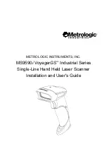 Metrologic MS9590i VoyagerGS Series Installation And User Manual preview