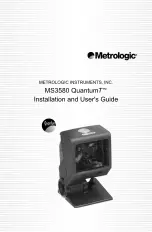 Metrologic QuantumT MS3580 Installation And User Manual предпросмотр