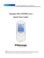 Preview for 2 page of Metrologic SP5700 Series Quick Start Manuals