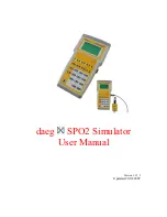 Предварительный просмотр 1 страницы METRON daeg SPO2 User Manual