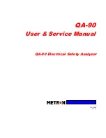 Предварительный просмотр 1 страницы METRON QA-90 User & Service Manual