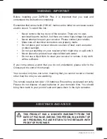 Preview for 3 page of Metronic 441810 Manual