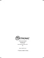 Preview for 28 page of Metronic 441810 Manual