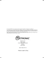 Preview for 32 page of Metronic 441858 Manual