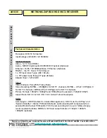 Предварительный просмотр 2 страницы Metronic ZAPBOX HD DVB-T2 Specification