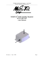 Metrotel MT-9100R-SAT User Manual preview