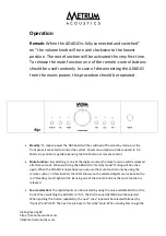 Предварительный просмотр 8 страницы Metrum Acoustics 1619b User Manual