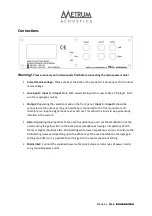 Preview for 5 page of Metrum Acoustics Aurix User Manual