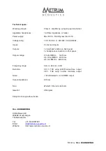 Preview for 8 page of Metrum Acoustics Aurix User Manual