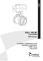 Preview for 1 page of Metso M07 Installation Maintenance And Operating Instructions