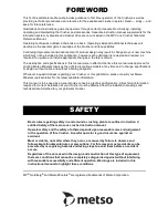 Preview for 3 page of Metso MP1000 Technical Reference Manual